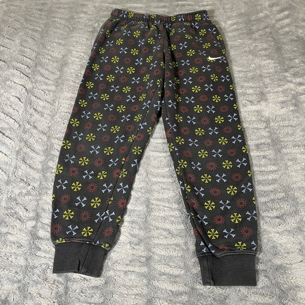 Nike Sportswear Club Fleece‎ Joggers Mens Small Black Multi Pinwheel FJ1637-010